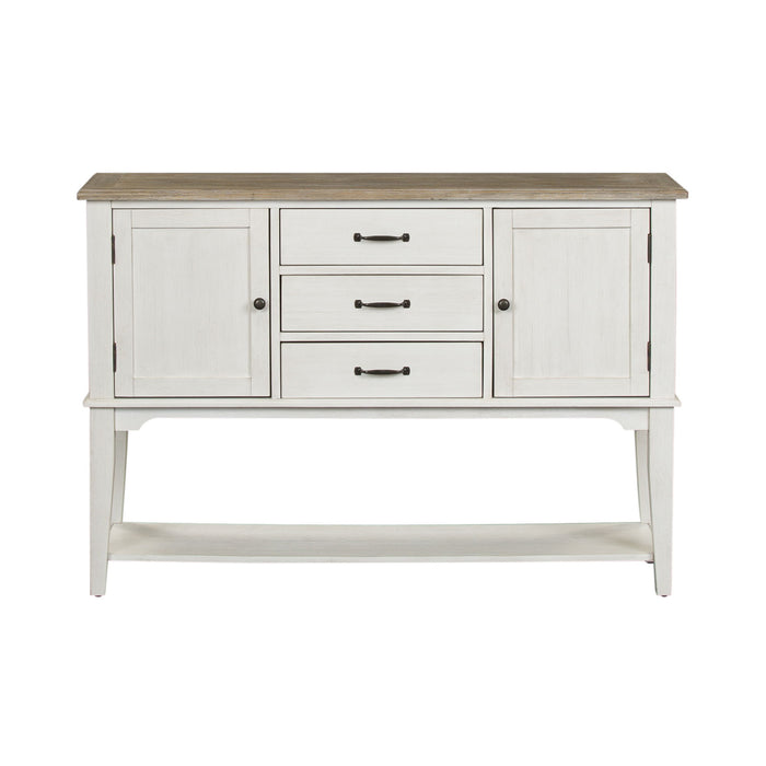 Summerville - Server - Soft White Wash / Wirebrushed Gray