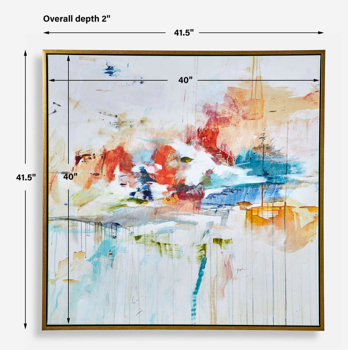 Dream State - Framed Abstract Art - Gray