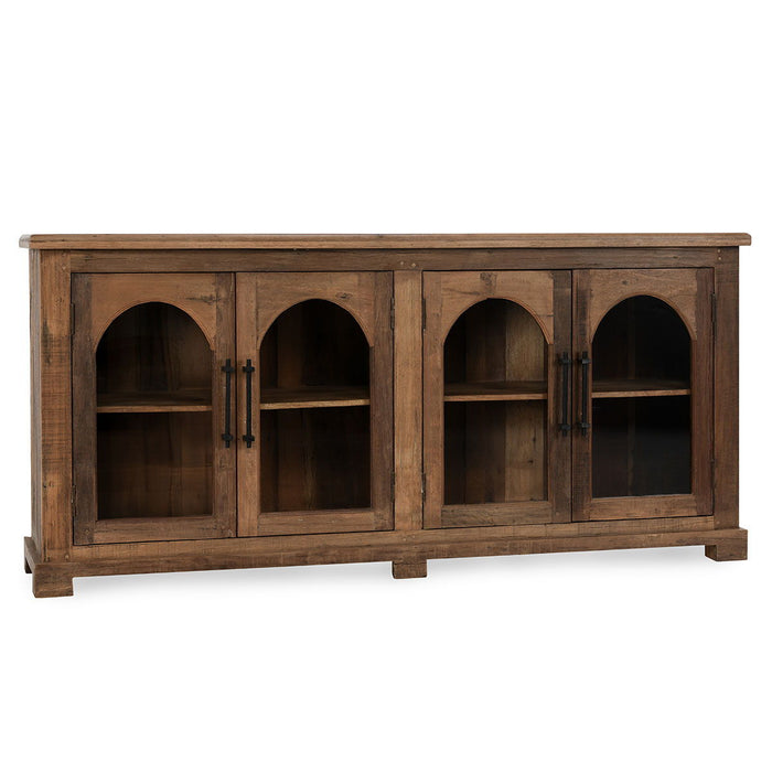Zion - Wood 4 Door Cabinet - Natural