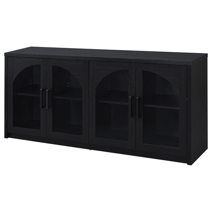 Shayne - 4 Door Sideboard With Arched Doors - Black