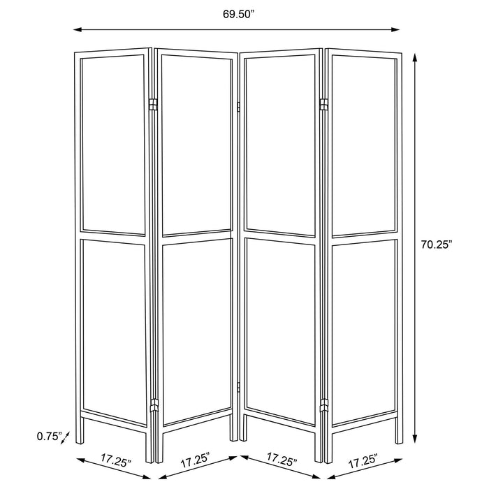 4 Panel Folding Screen