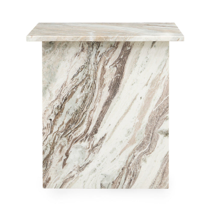 Bexly - Marble Square End Table