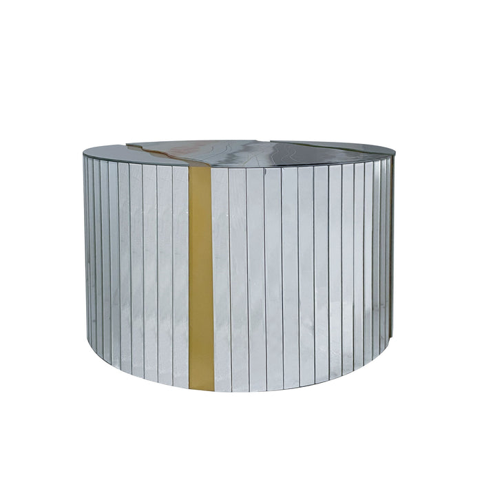 Round Mirror Coffee Table, Living Space Furniture
