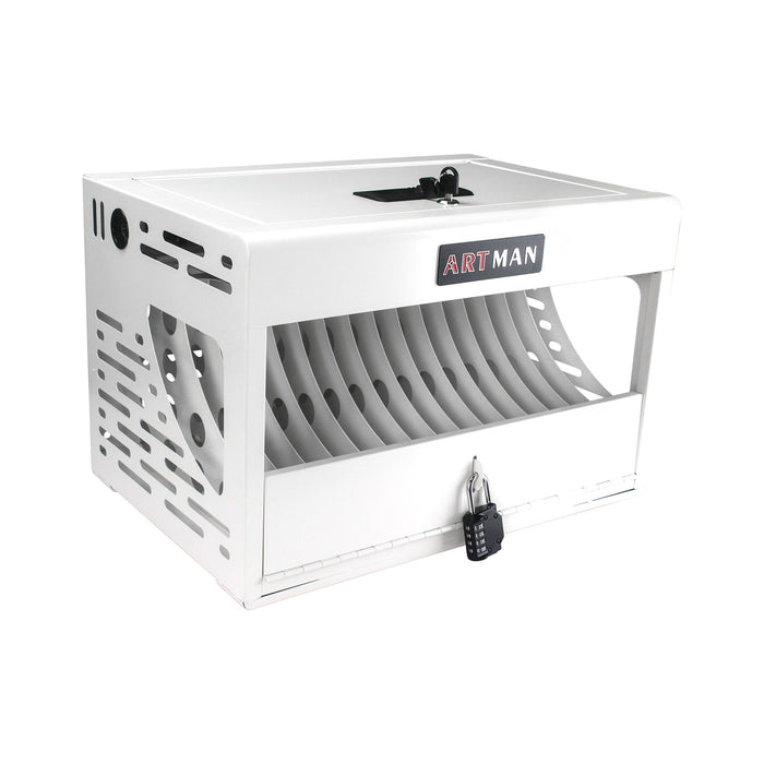 16 Bay Charging Cabinet For Laptop book, Locking Charging Station