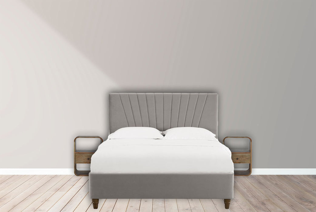 London - Nightstand - Beige Brown