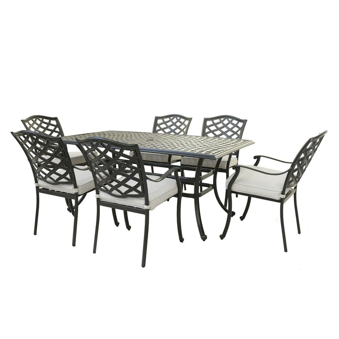 Aluminum Rectangular Dining Set