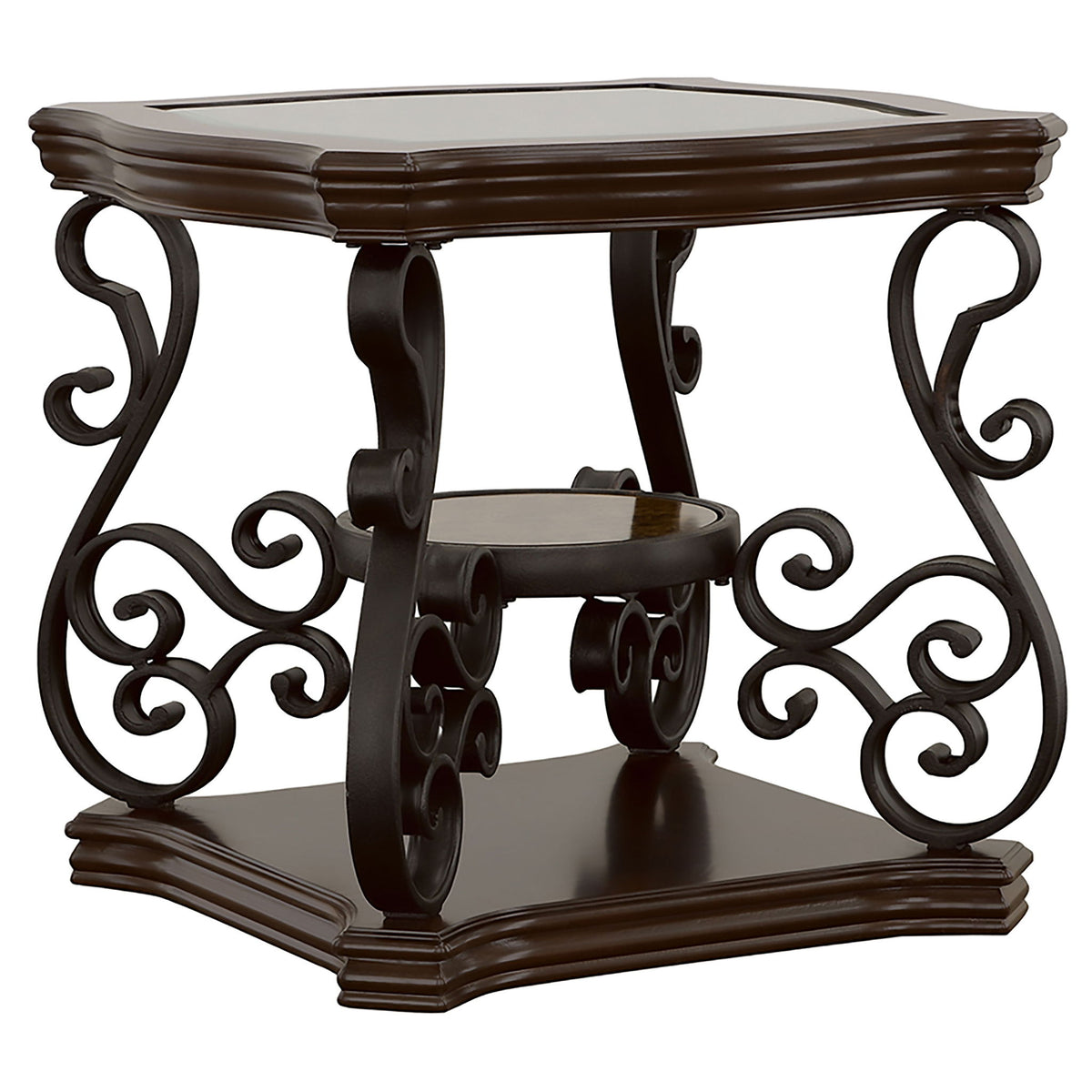 Popea Table Bianca - 2 Shelf Table — Pope Furniture