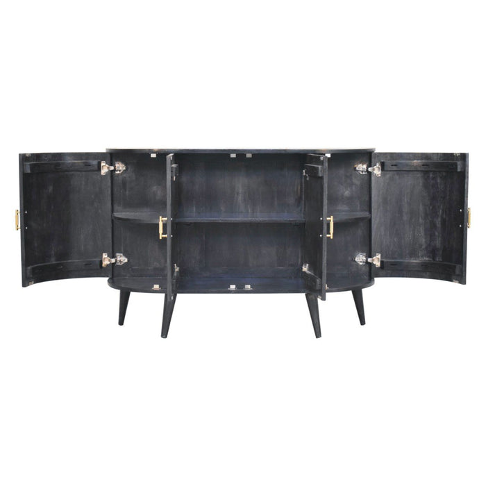 T Bar Quad Cabinet - Ash Black