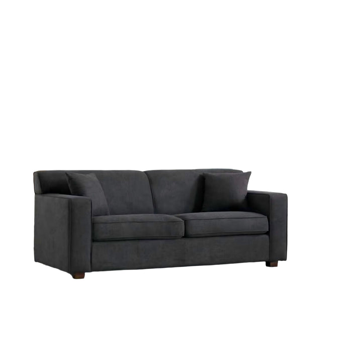 Loveseat Sleeper Sofa With Full Size Pull Out Bed, 2 Seater Convertible Couch For Small Apartments - Gray