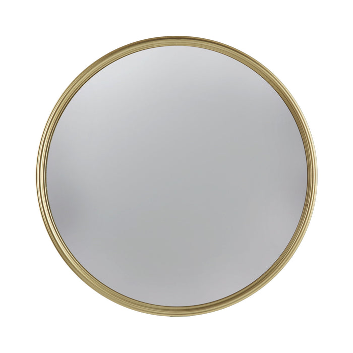 Round Mirror, Circle Mirror With Iron Frame For Living Room Bedroom Vanity Entryway Hallway