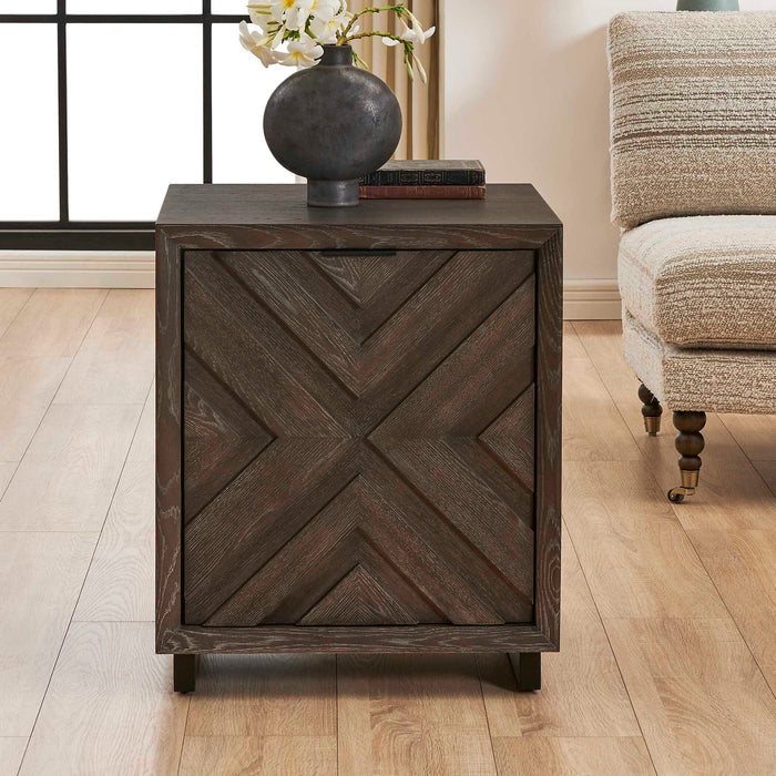Barrett - Oak Cabinet - Dark Charcoal