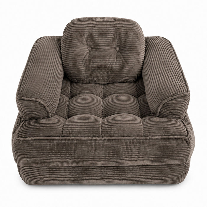 Convertible 2 In 1 Armrest Sofa For Bedroom