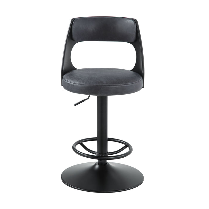 Sabi - Adjustable Stool With Swivel - Dark Brown