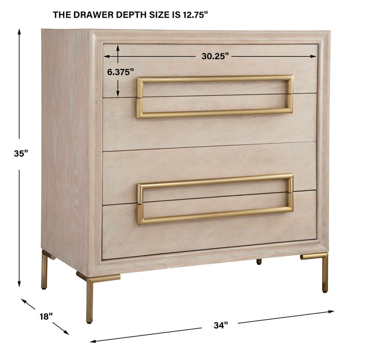 Alessia - Light Oak Accent Chest