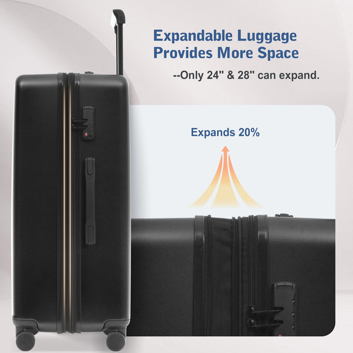 Hardside Luggage Set 5 Piece With Front Opening