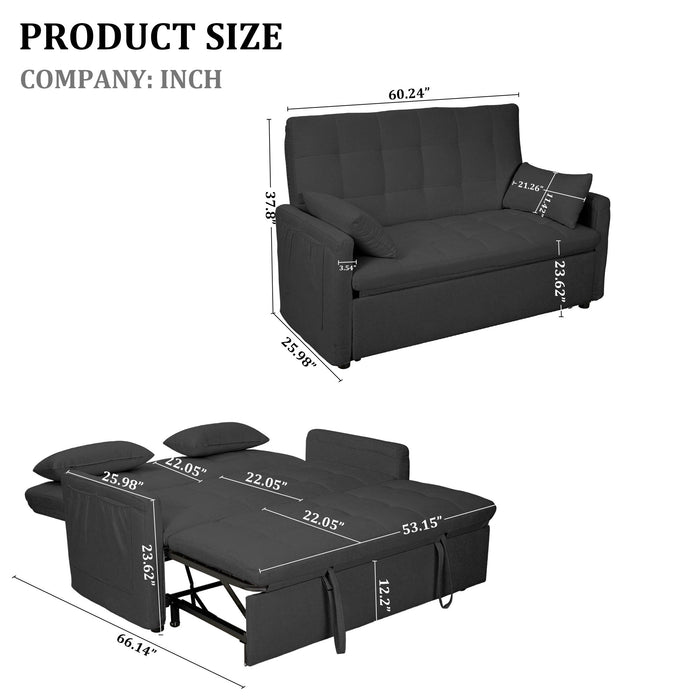 Balus - Sofa Bed Combination With Storage Pockets