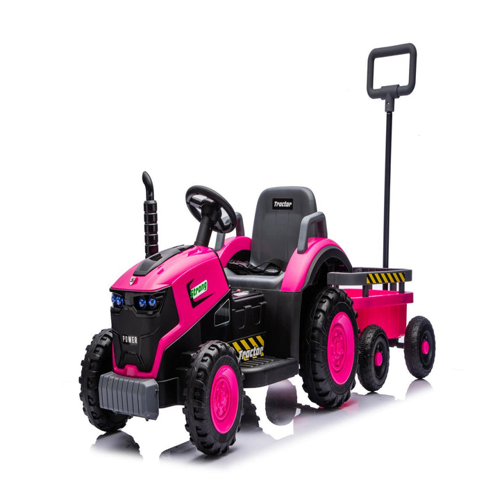 Kids Electric Ride On Tractor With Trailer