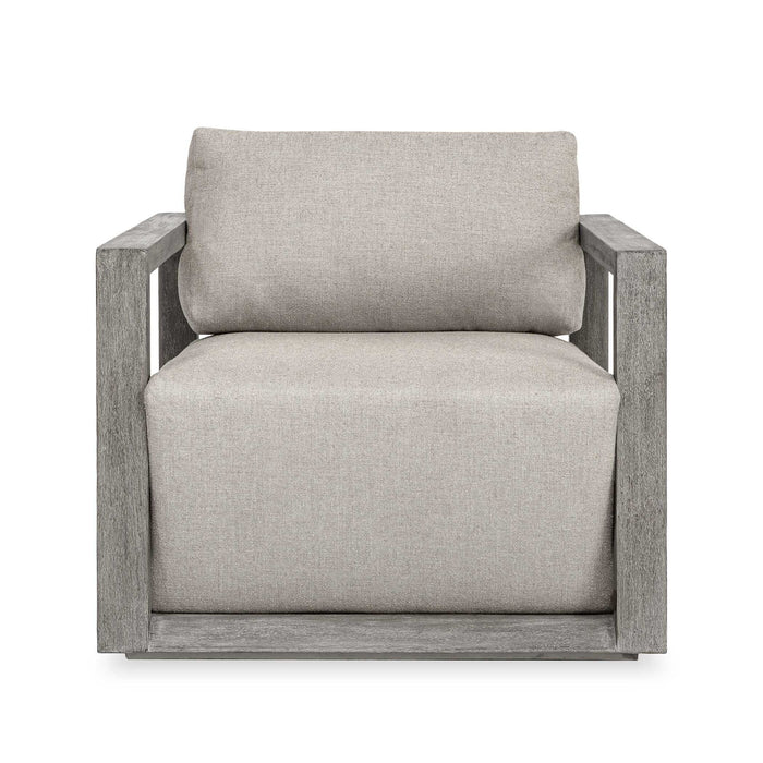 Remsen - Outdoor Lounge Chair - Weathered Gray / Dove