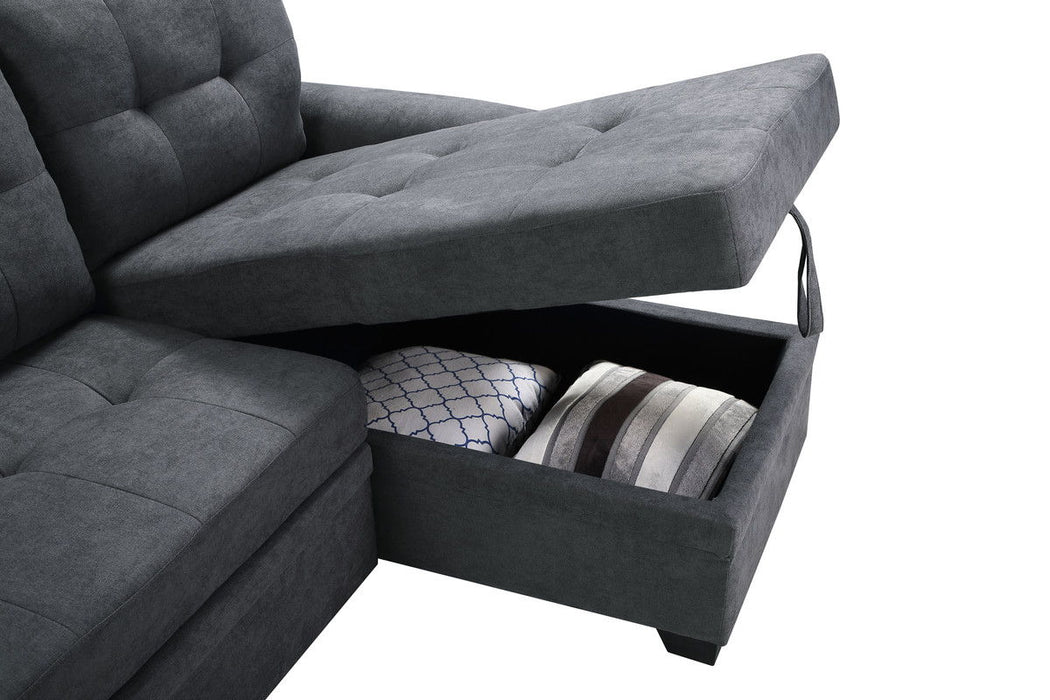 Lucca - Reversible Sectional Sleeper Sofa Chaise With Storage