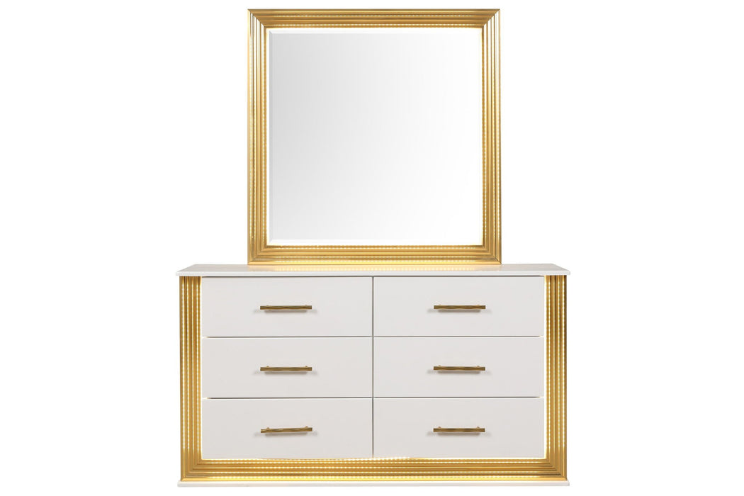 Obsession - Square Mirror - White