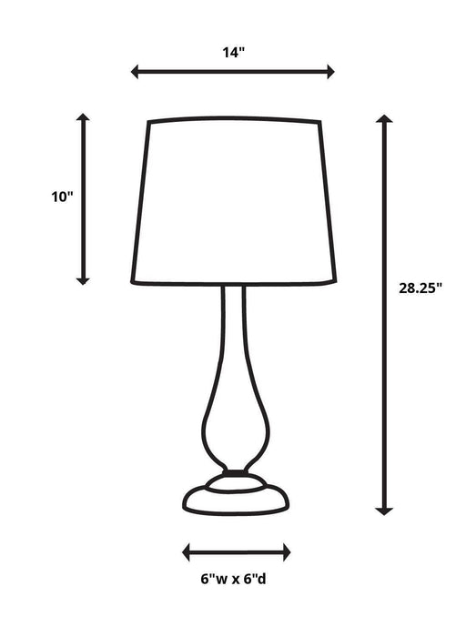 Vercana - Table Lamp (Set of 2) - Pearl Silver