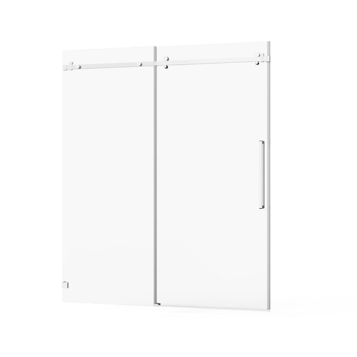 Frameless Tub Sliding Shower Door With Easy Clean Coating