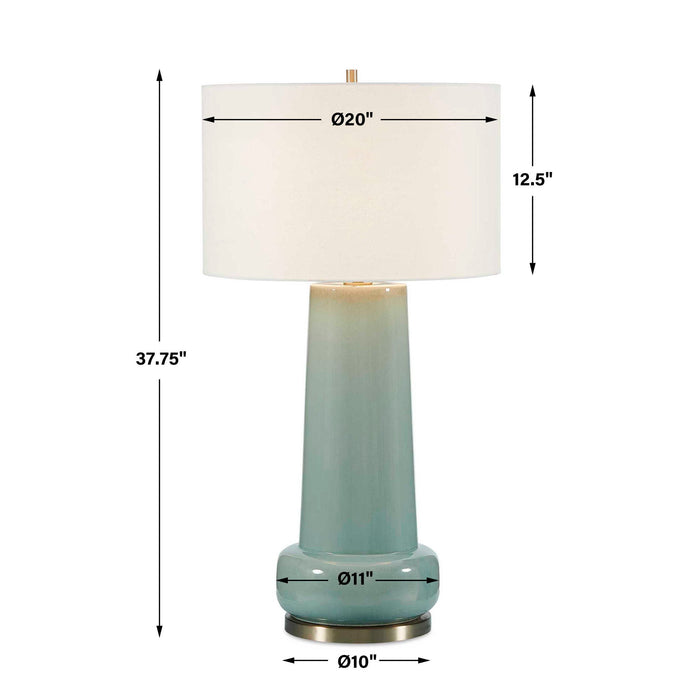 Claudin - Table Lamp - Aqua Blue