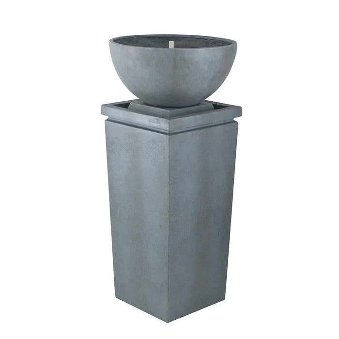 Zen Bowl Water Fountain, Outdoor Bird Feeder / Bath Fountains, Relaxing Water Feature For Garden