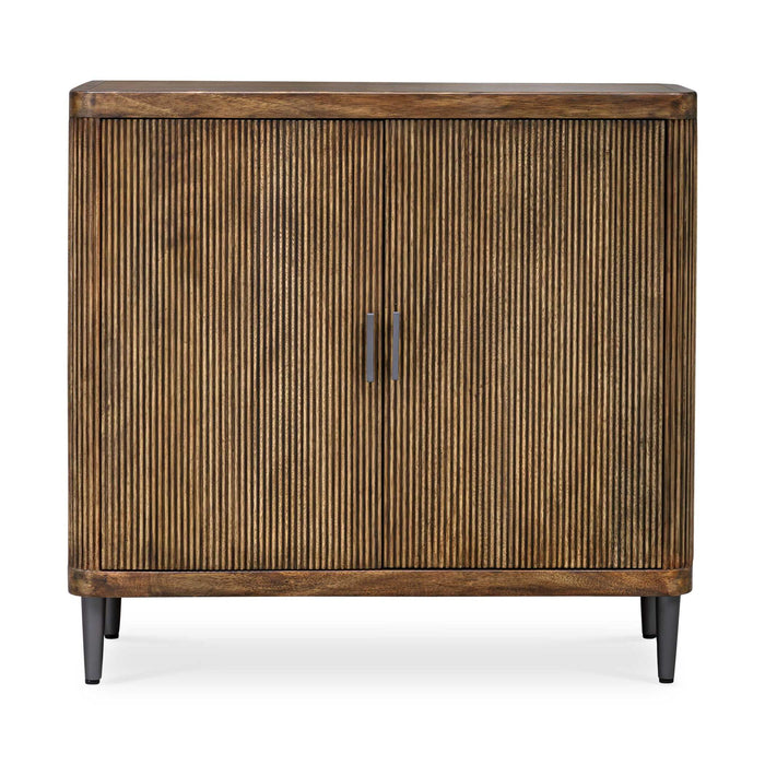 Pinstripe - 2 Door Cabinet - Dark Brown