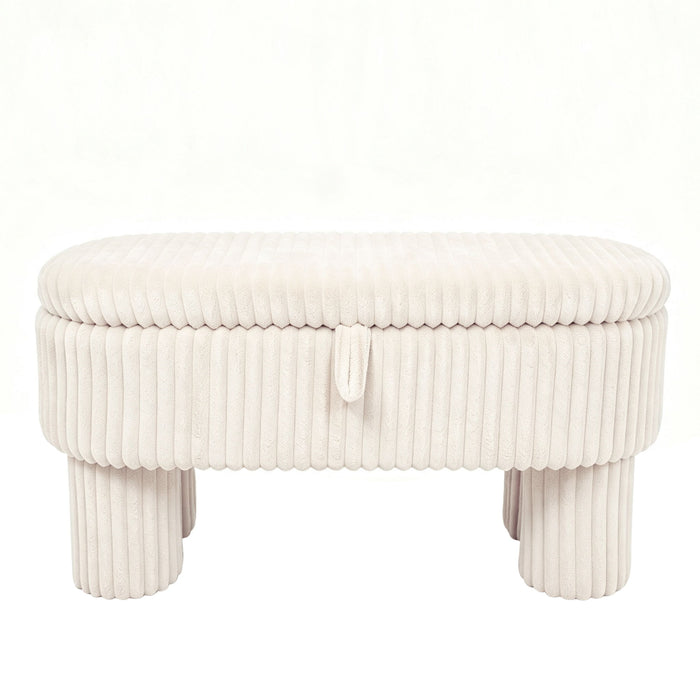 Modern Storage Ottoman Bench For Living Room