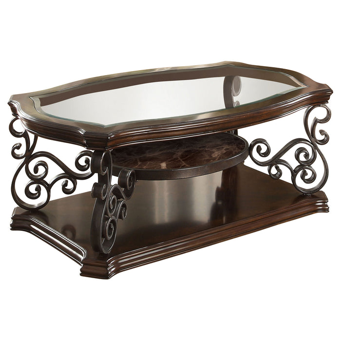 Popea Table Bianca - 2 Shelf Table — Pope Furniture
