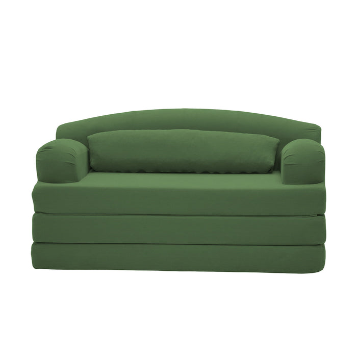 2 Seater Sofa Bed, Compact Foldable Floor Couch