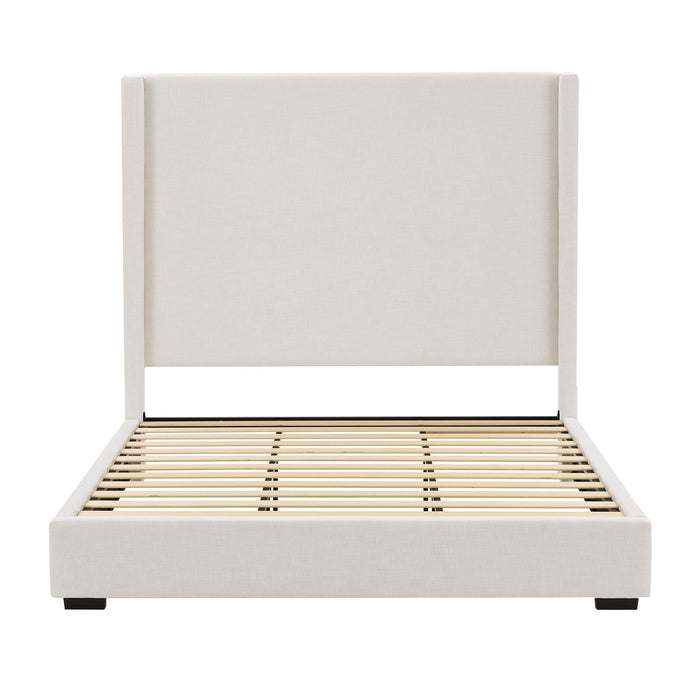 Hampton - Upholstered Platform Bed With Tall Headboard