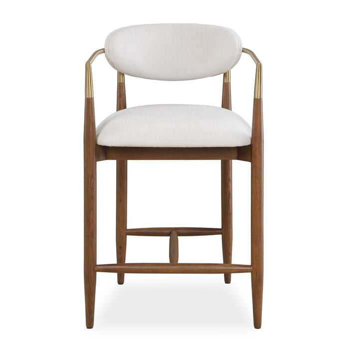 Moxie - Counter Stool - Walnut / White