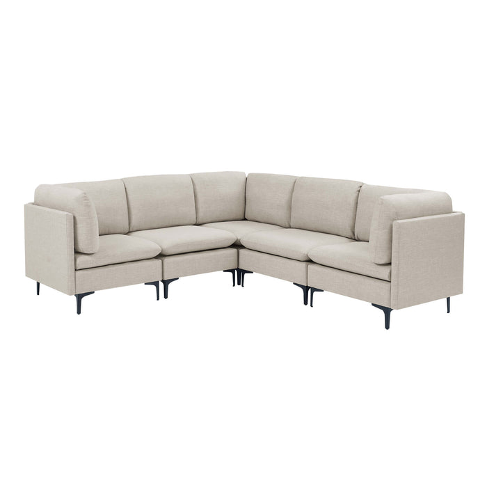 Upholstered Modular Sectional With Tall Legs