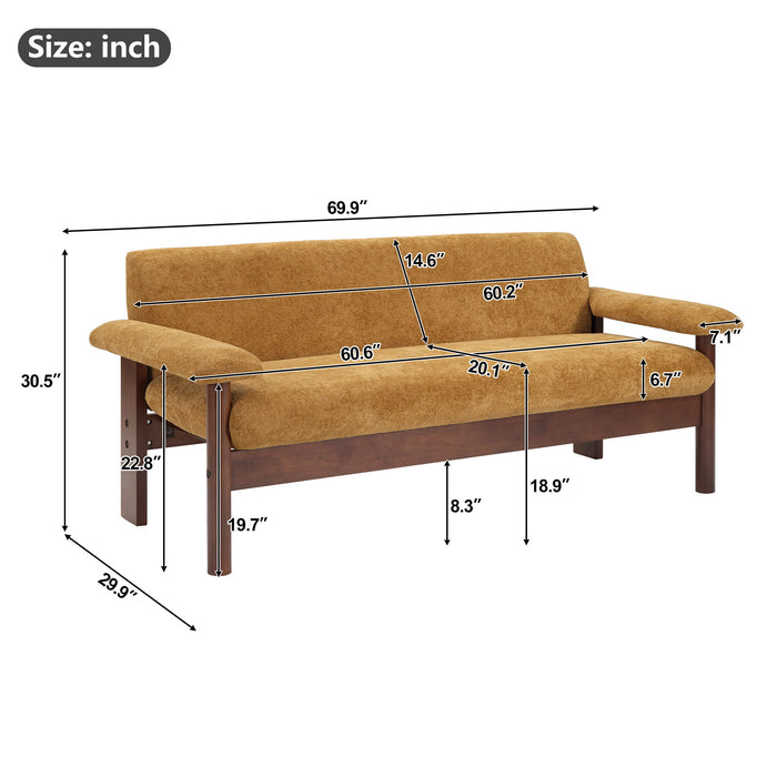 Loveseat Sofa 2 Seater Couch With Armrest Pillows