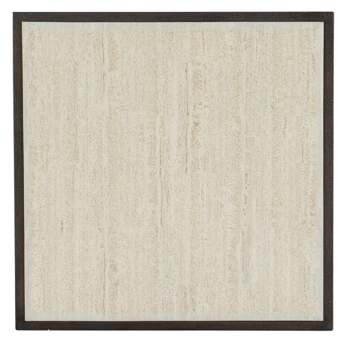 Melange - End Table - White