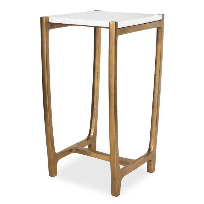 Affinity - White Marble Accent Table