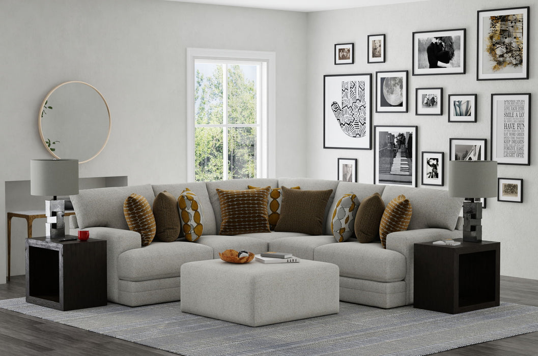 Tori - Sectional With Comfort Coil Seating, Cocktail Ottoman And Accent Pillows Included