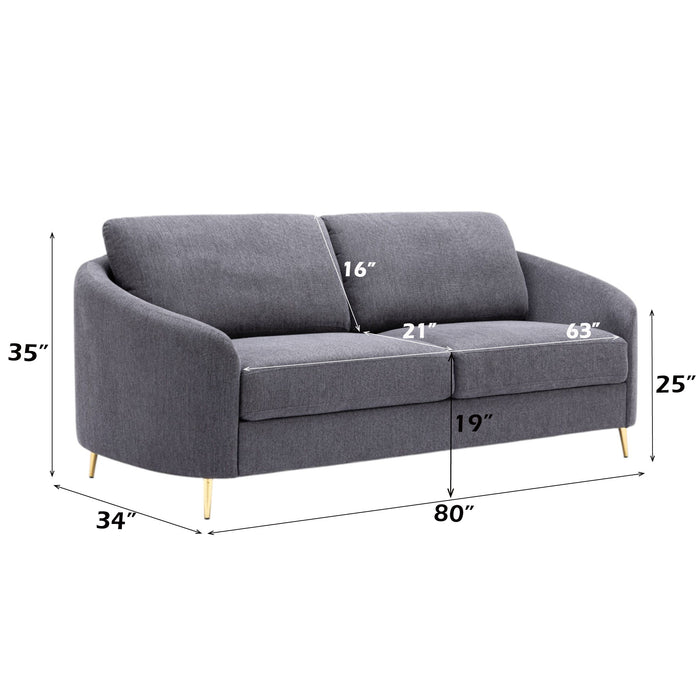Sofa - Gray - Linen