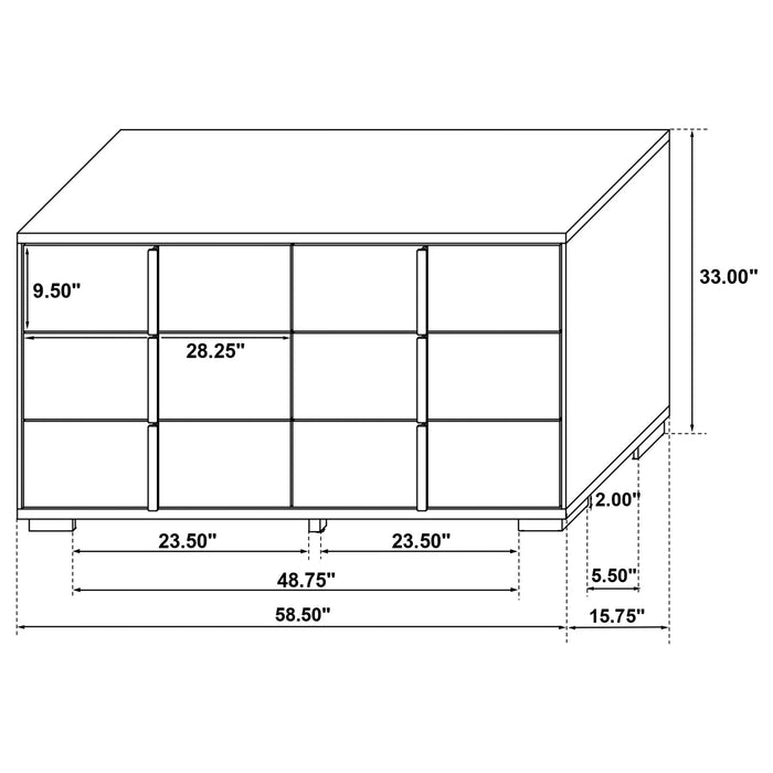 Medici - 6 Drawer Dresser