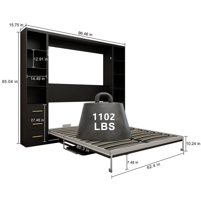 Multifunctional Vertical Murphy Wall Bed