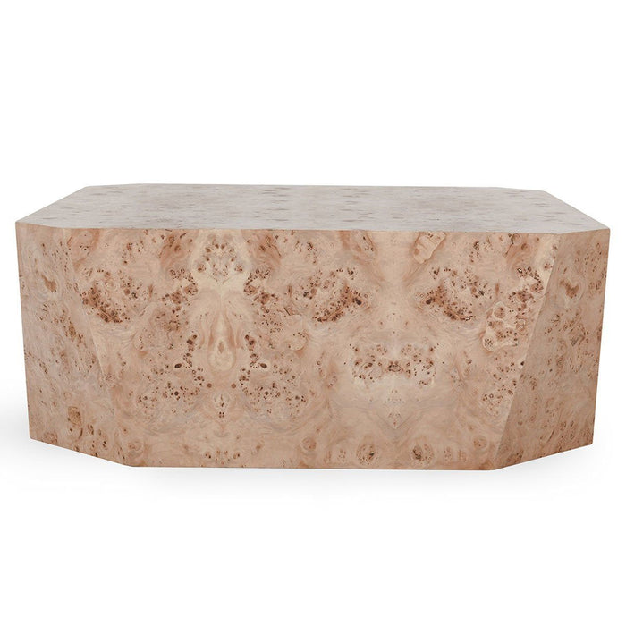 Avena - Burl Wood Square Coffee Table - Natural