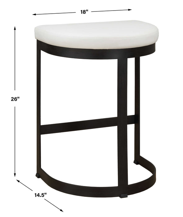 Ivanna -  Counter Stool - White