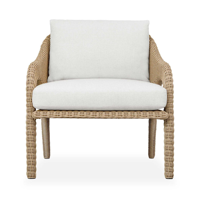 Kavali - Outdoor Wicker Lounge Chair - Woodtone