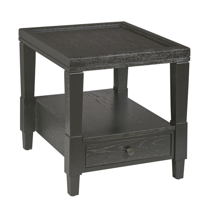 Oliver - Rectangular End Table With 1 Drawer