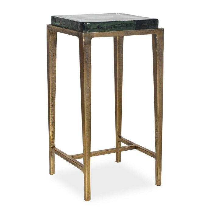 Preston - Square Accent Table - Brass,Gold