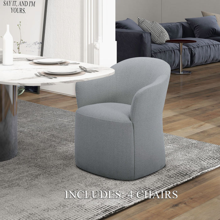 Accent Dining - Dining Chairs With Casters (Set of 4)