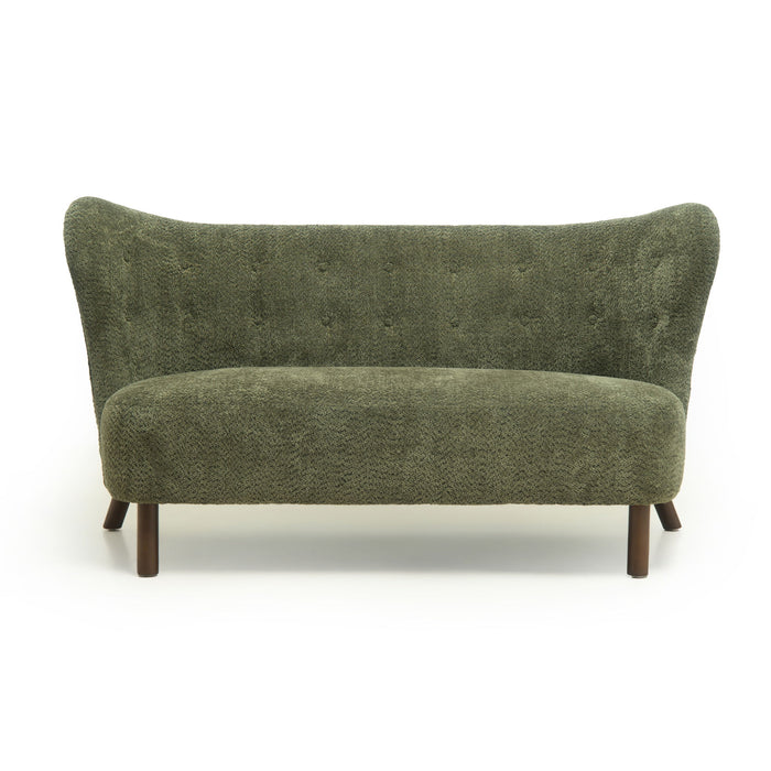 Nordic Chair Laid Back Loveseats With Curved Backres, No Armrests