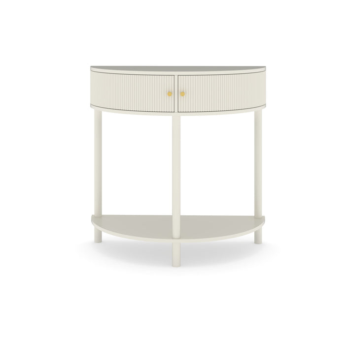 Demi Lune - Console Table With 2 Storage Drawers